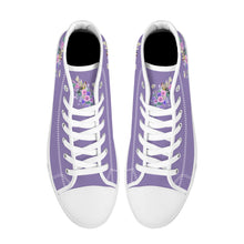 Load image into Gallery viewer, Ti Amo I love you - Exclusive Brand - High-Top Canvas Shoes - White Soles
