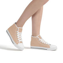 Load image into Gallery viewer, Ti Amo I love you  - Exclusive Brand  - Unisex High-Top Canvas Shoes  - White Soles
