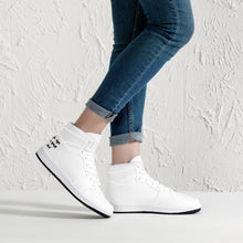 Load image into Gallery viewer, Ti Amo I love you - Exclusive Brand - White -Ti Amo I love you Logo -High-Top Synthetic Leather Sneakers
