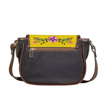 Load image into Gallery viewer, Ti Amo I love you - Exclusive Brand - Ripe Lemon - Floral Bouquet - Saddle Bag
