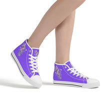 Load image into Gallery viewer, Ti Amo I love you - Exclusive Brand - High-Top Canvas Shoes - White Soles
