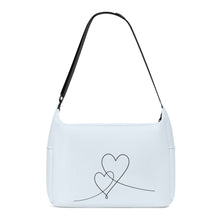 Load image into Gallery viewer, Ti Amo I love you - Exclusive Brand - Audience Anger Blue - Double Script Heart - Journey Computer Shoulder Bag
