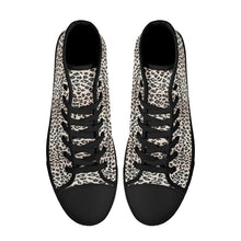 Load image into Gallery viewer, Ti Amo I love you - Exclusive Brand - High-Top Canvas Shoes - Black Soles
