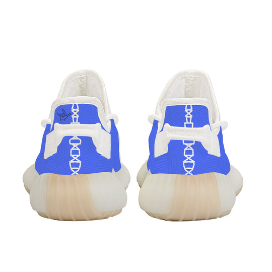 Ti Amo I love you - Exclusive Brand  - Neon Blue - Love Sign - Breathable Mesh Knit Sneaker - White Soles