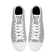 Load image into Gallery viewer, Ti Amo I love you - Exclusive Brand - High-Top Canvas Shoes - White Soles
