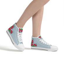 Load image into Gallery viewer, Ti Amo I love you - Exclusive Brand  - High-Top Canvas Shoes - White Soles
