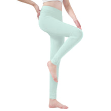 Load image into Gallery viewer, Ti Amo I love you - Exclusive Brand  - White Ice - White Daisy -  Yoga Leggings
