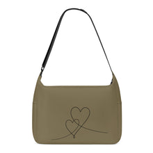 Load image into Gallery viewer, Ti Amo I love you - Exclusive Brand - Amazon Green - Double Script Heart - Journey Computer Shoulder Bag
