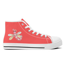 Load image into Gallery viewer, Ti Amo I love you - Exclusive Brand - High-Top Canvas Shoes - White Soles
