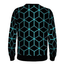 Load image into Gallery viewer, Ti Amo I love you - Exclusive Brand - Black with Verdigris 3D Boxes - Men&#39;s Sweatshirt
