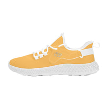 Load image into Gallery viewer, Ti Amo I love you - Exclusive Brand  - Light Orange  -  Double Heart - Womens Mesh Knit Shoes - White Soles
