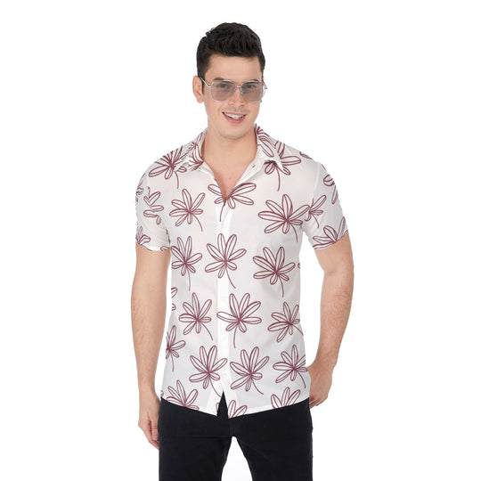 Ti Amo I love you - Exclusive Brand - Floral -Men's Shirt - Sizes XS-5XL