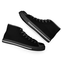 Load image into Gallery viewer, Ti Amo I love you - Exclusive Brand - Black -  High-Top Canvas Shoes - Black Soles
