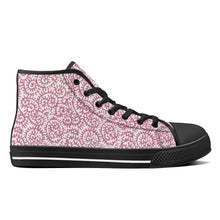 Load image into Gallery viewer, Ti Amo I love you - Exclusive Brand - High-Top Canvavs Shoes - Black Soles
