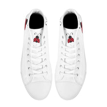 Load image into Gallery viewer, Ti Amo I love you - Exclusive Brand - High-Top Canvas Shoes - White Soles
