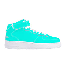 Load image into Gallery viewer, Ti Amo I love you - Exclusive Brand - Aqua - High Top Unisex Sneakers
