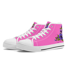 Load image into Gallery viewer, Ti Amo I love you- Exclusive Brand - High-Top Canvas Shoes - White Soles
