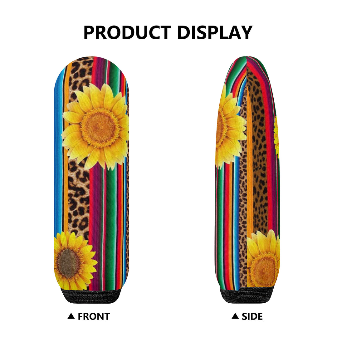 Ti Amo I love you - Exclusive Brand - Leopard & Sunflower - Car Handbrake Cover