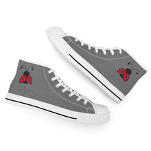 Load image into Gallery viewer, Ti Amo I love you - Exclusive Brand - High-Top Canvas Shoes - White Soles
