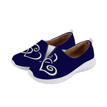 Load image into Gallery viewer, Ti Amo I love you - Exclusive Brand  - Stratos - Double White Heart - Women&#39;s Casual Slip On Shoe
