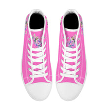 Load image into Gallery viewer, Ti Amo I love you - Exclusive Brand - High-Top Canvas Shoes - White Soles
