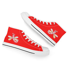 Load image into Gallery viewer, Ti Amo I love you - Exclusive Brand - High-Top Canvas Shoes - White Soles
