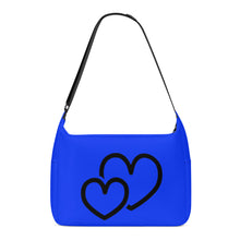 Load image into Gallery viewer, Ti Amo I love you - Exclusive Brand - Blue Blue Eyes - Double Black Heart - Journey Computer Shoulder Bag
