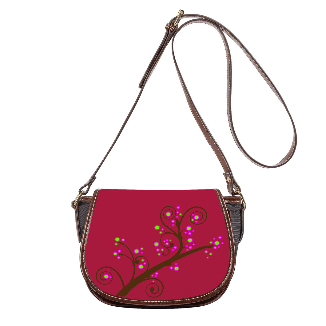 Ti Amo I love you - Exclusive Brand  - Cardinal -  Branch - Saddle Bag