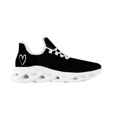 Load image into Gallery viewer, Ti Amo I love you  - Exclusive Brand  - Black - White Heart - Flex Control Sneaker - White Soles
