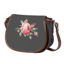 Load image into Gallery viewer, Ti Amo I love you - Exclusive Brand - Davy&#39;s Grey -  Rose -  Saddle Bag
