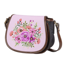 Load image into Gallery viewer, Ti Amo I love you - Exclusive Brand - Carousel Pink - Floral Bouquet - Saddle Bag
