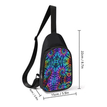 Load image into Gallery viewer, Ti Amo I love you - Exclusive Brand - Blue Zodiac, Curious Blue, Malachite, Purple Heart Tie-Dye - Unisex Chest Bag
