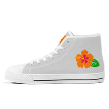 Load image into Gallery viewer, Ti Amo I love you  - Exclusive Brand  - Womens High-Top Canvas Shoes - White Soles
