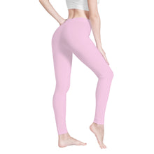 Load image into Gallery viewer, Ti Amo I love you - Exclusive Brand - Pink Lace - Womens / Teen Girls / Womens Plus - Yoga Leggings - Sizes XS-3XL
