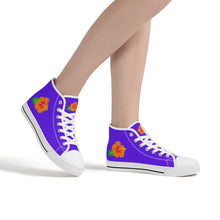 Load image into Gallery viewer, Ti Amo I love you  - Exclusive Brand  - Womens  High-Top Canvas Shoes - White Soles
