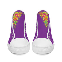 Load image into Gallery viewer, Ti Amo I love you - Exclusive Brand - High-Top Canvas Shoes - White Soles
