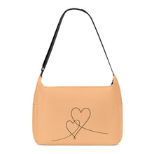 Load image into Gallery viewer, Ti Amo I love you - Exclusive Brand - Macaroni and Cheese - Double Script Heart - Journey Computer Shoulder Bag
