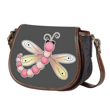 Load image into Gallery viewer, Ti Amo I love you - Exclusive Brand  - Davy&#39;s Grey - Dragonfly - Saddle Bag
