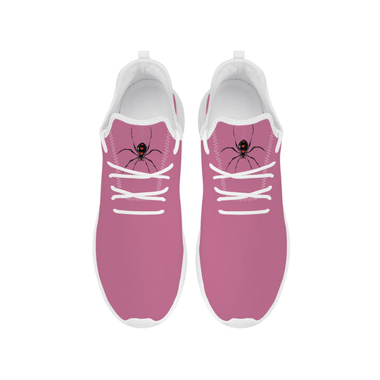 Ti Amo I love you - Exclusive Brand  - Charm - Spider - Lightweight Mesh Knit Sneaker - White Soles