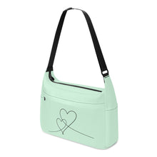 Load image into Gallery viewer, Ti Amo I love you - Exclusive Brand - Blue Romance -  Double Script Heart - Journey Computer Shoulder Bag
