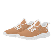 Load image into Gallery viewer, Ti Amo I love you - Exclusive Brand  - Whiskey -  Double Heart - Womens Mesh Knit Shoes - White Soles
