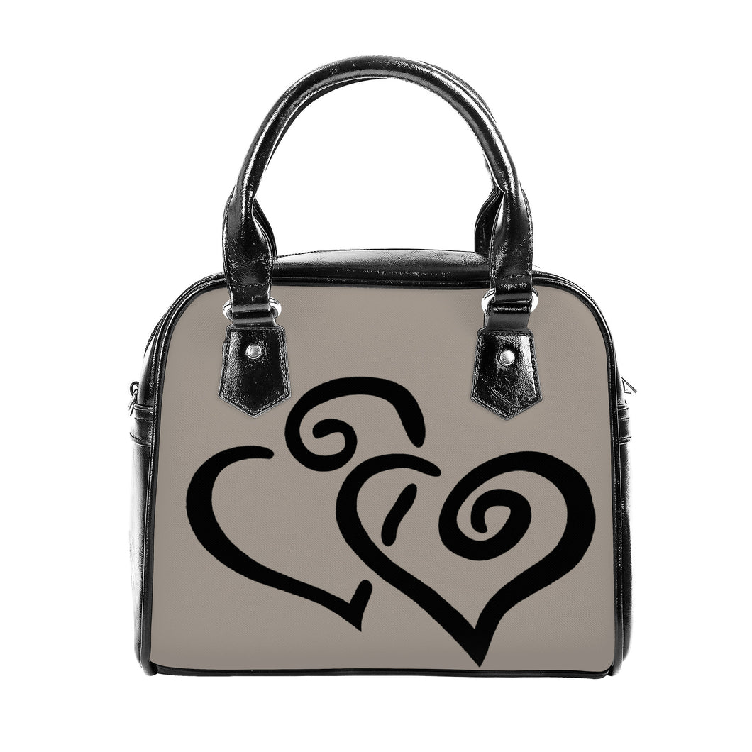 Ti Amo I love you - Exclusive Brand - Zombie - Double Black Heart -  Shoulder Handbag