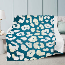 Load image into Gallery viewer, Ti Amo I love you - Blue Chill, Linen, Hint of Yellow - Micro Fleece Blankets
