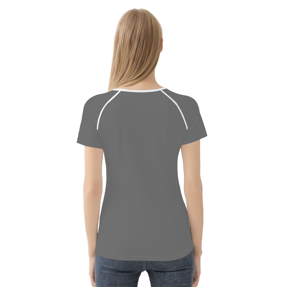 Ti Amo I love you - Exclusive Brand - Dove Gray - White Daisy - Women's T shirt - Sizes XXS-2XL