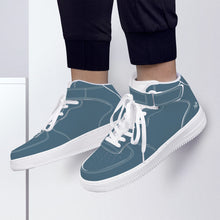 Load image into Gallery viewer, Ti Amo I love you - Exclusive Brand - Agean Blue - High Top Unisex Sneakers
