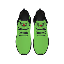 Load image into Gallery viewer, Ti Amo I love you - Exclusive Brand - Pastel Green - Skelton Hands with Heart - Mens / Womens - Lightweight Mesh Knit Sneaker - Black Soles
