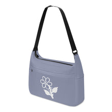 Load image into Gallery viewer, Ti Amo I love you - Exclusive Brand - Cool Grey - White Daisy - Journey Computer Shoulder Bag
