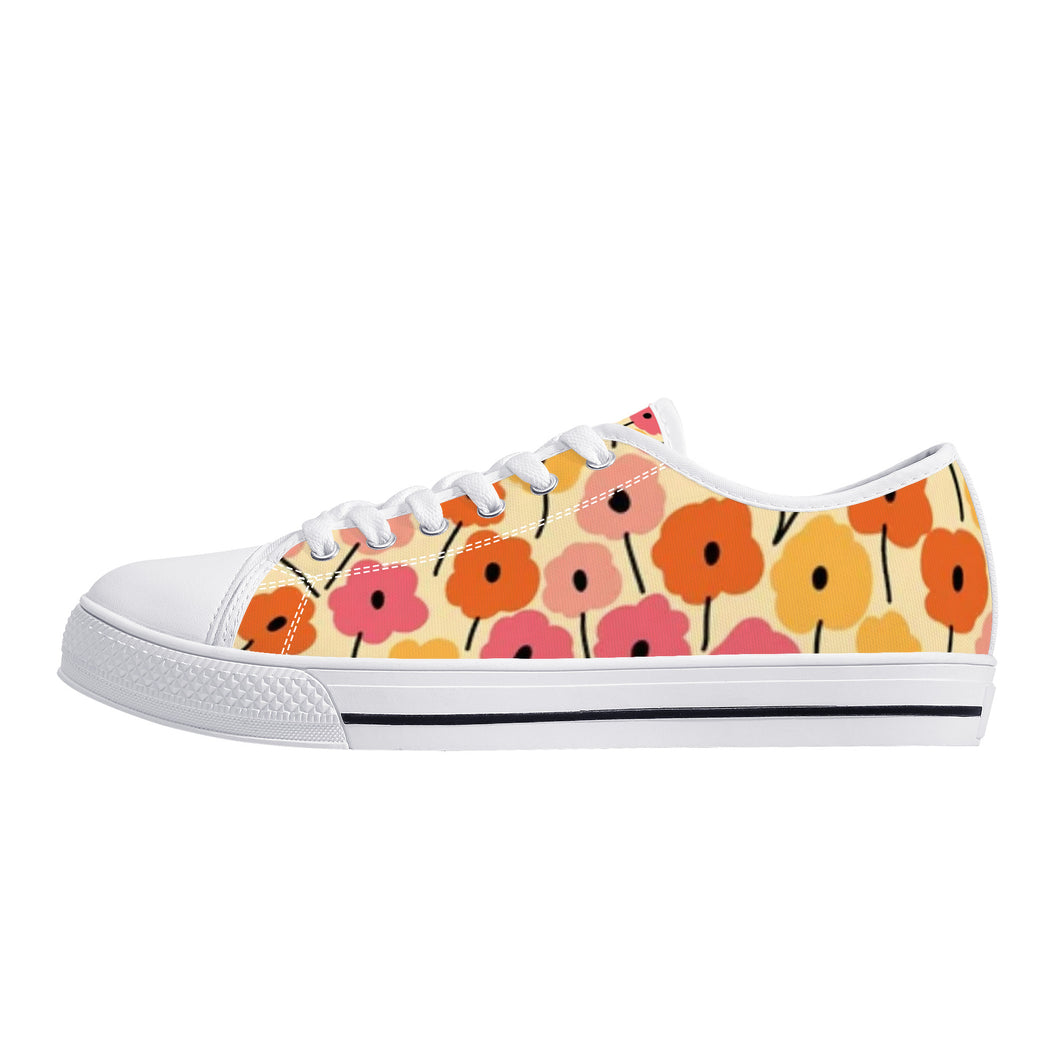 Ti Amo I love you - Exclusive Brand  -  Low-Top Canvas Shoes - White Soles