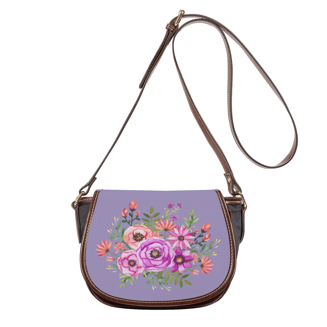 Ti Amo I love you - Exclusive Brand - Logan - Floral Bouquet - Saddle Bag