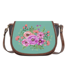 Load image into Gallery viewer, Ti Amo I love you - Exclusive Brand - Neptune - Floral Bouquet - Saddle Bag
